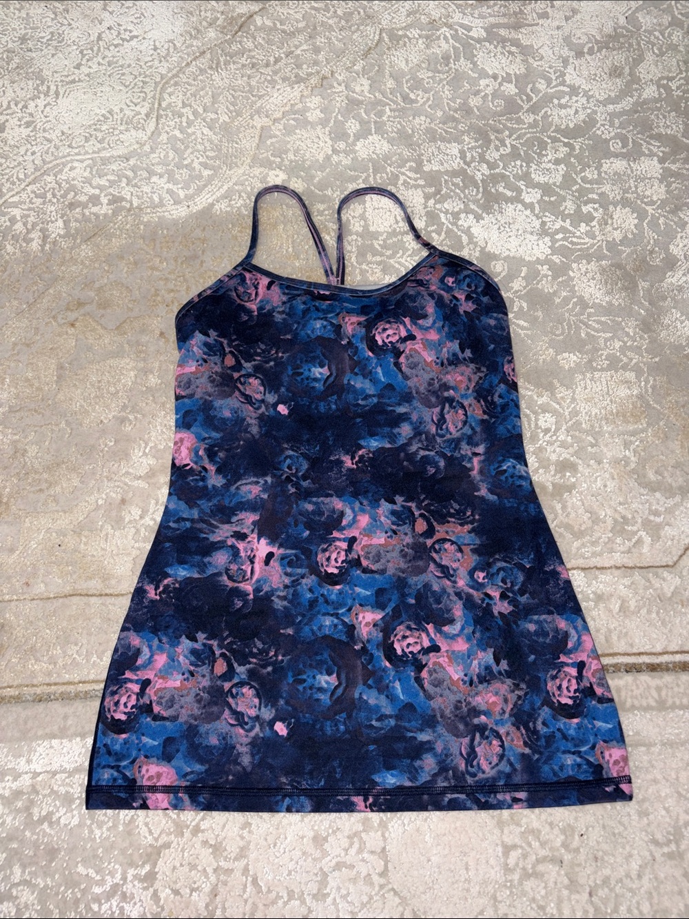 Lululemon blue and pink tank top
